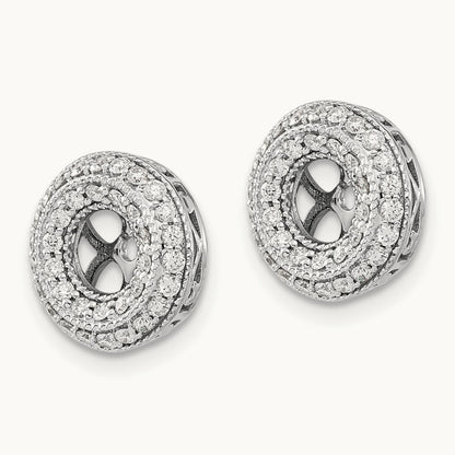Fancy Diamond Earring Jackets — 12mm