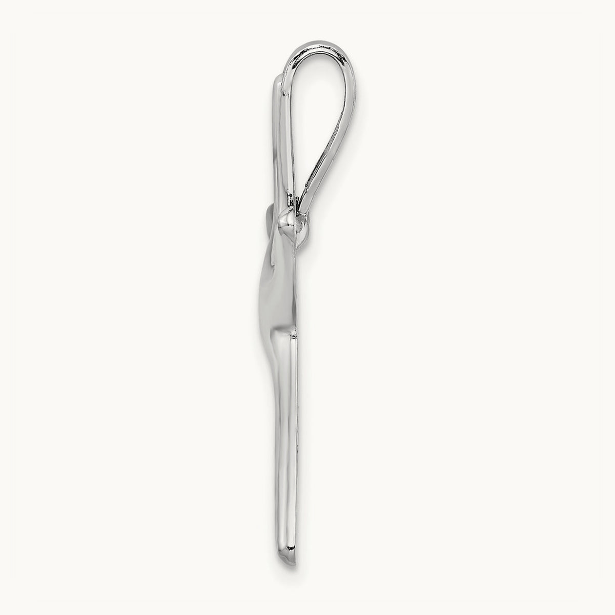 Polished Starfish Chain Slide — 14K White Gold