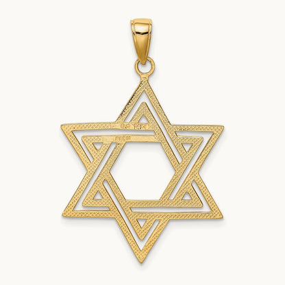 Solid Polished Star of David Charm — photo set