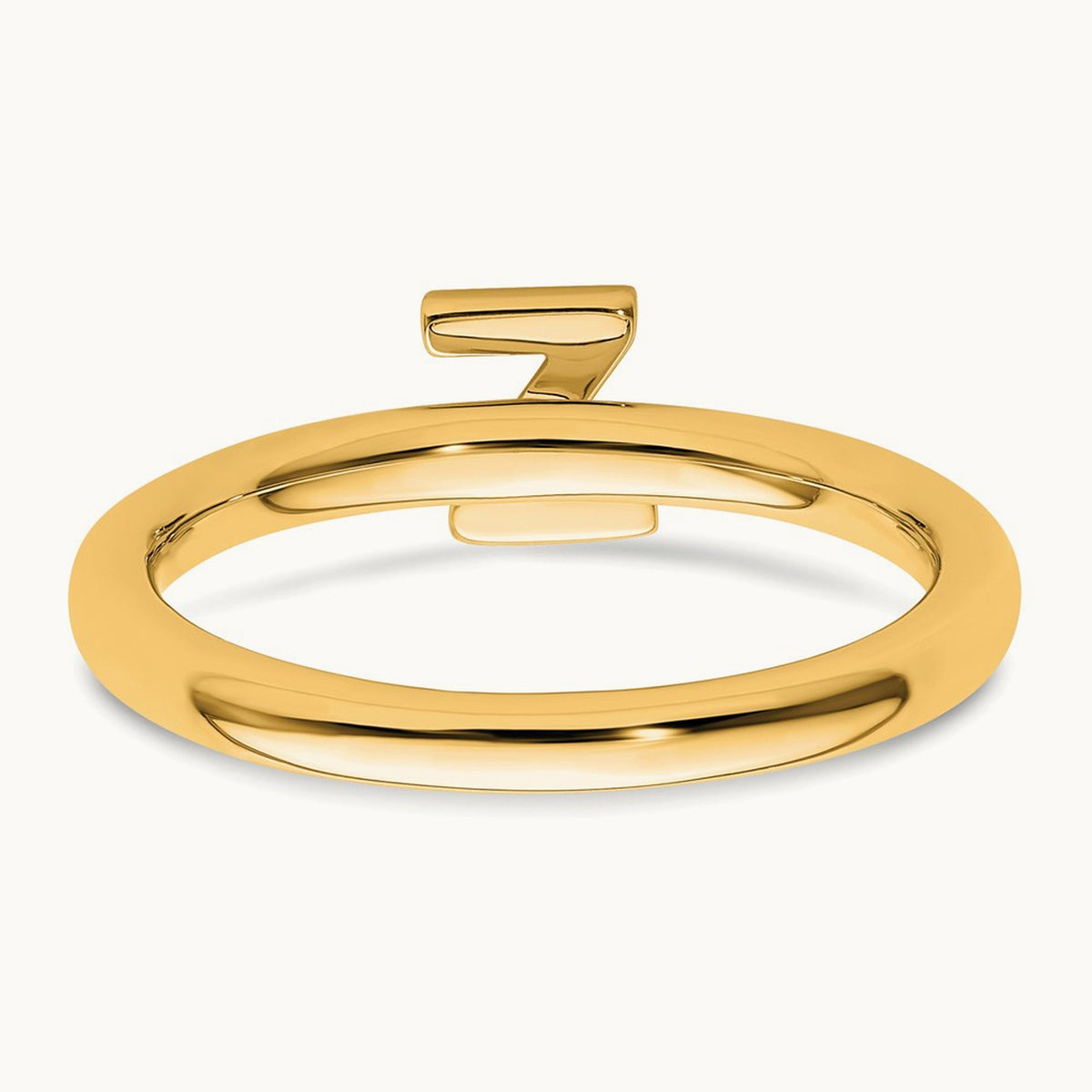 Stackable Diamond Ring — 14K Yellow Gold, Z