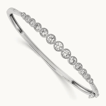 Bangle Bracelet, 1.50 ct tw Lab-Grown Diamond
