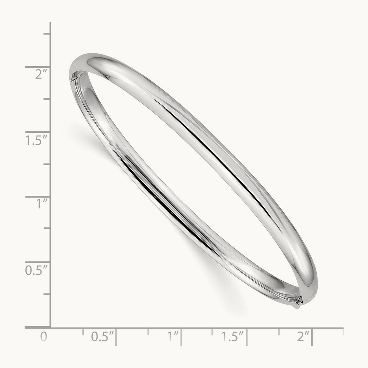High Polished Hinged Bangle — 5.0mm