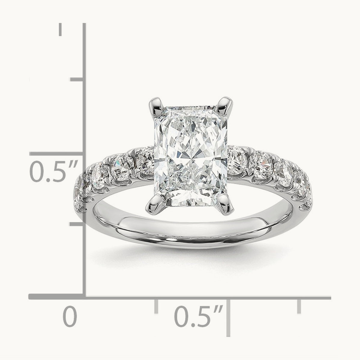 Radiant Engagement Ring — 2 3/4 ct, 7