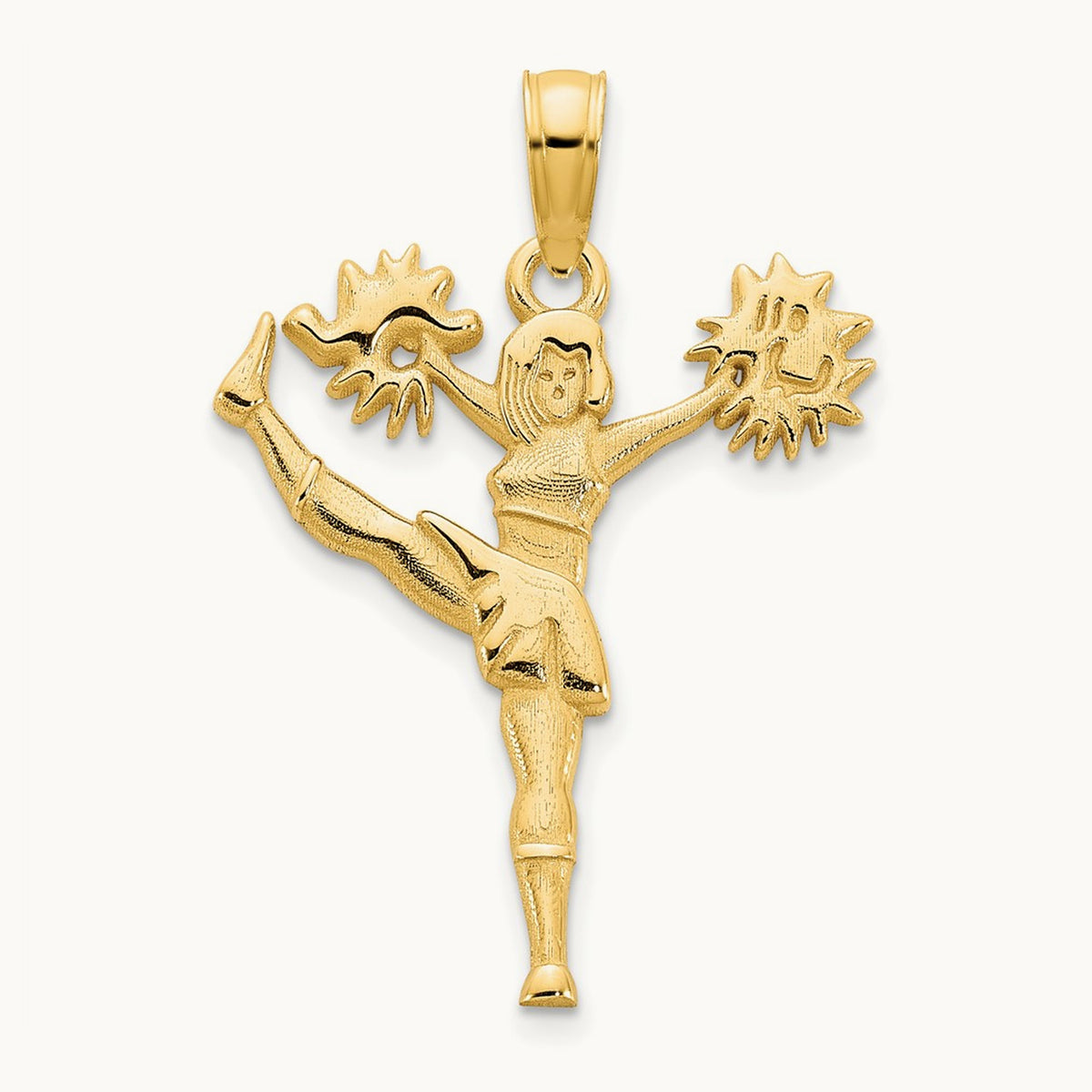 Cheerleader Charm, 14K Yellow Gold
