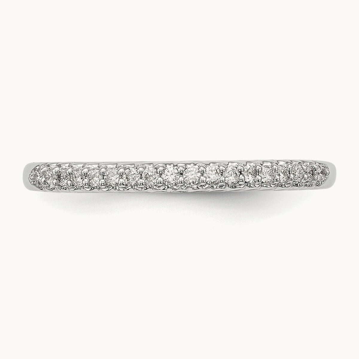 Diamond Wedding Band, 14K White Gold