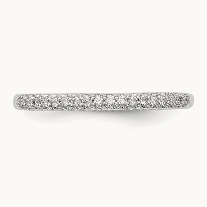 Diamond Wedding Band, 14K White Gold