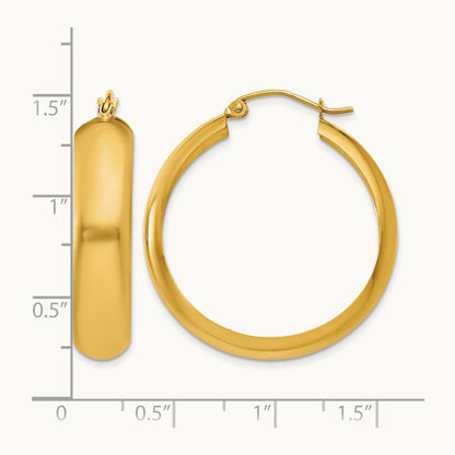 Hoop Earrings, 14K