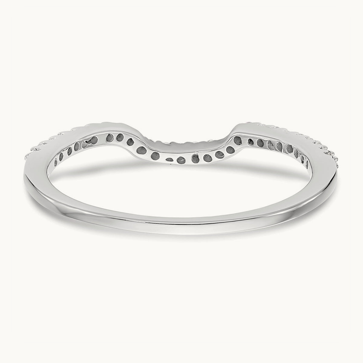 Diamond Wedding Band, 14K White Gold