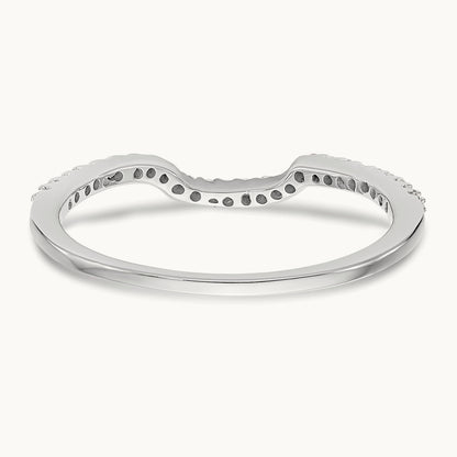 Diamond Wedding Band, 14K White Gold