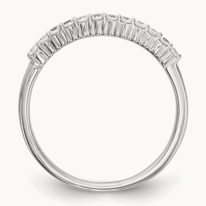 Diamond Wedding Band, 14K White Gold