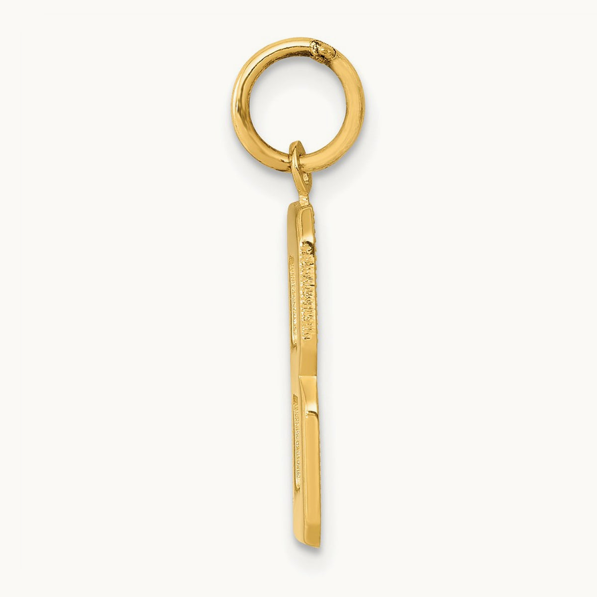 Medium Polished Number 8 Charm — 14K Yellow Gold, 18.61mm