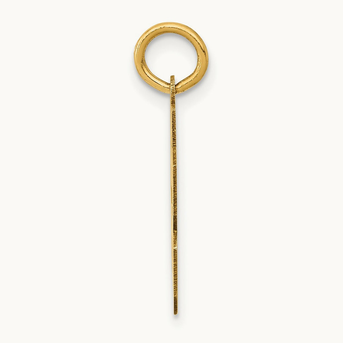 Small Polished Number 63 Charm, 14K