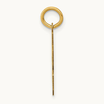 Small Polished Number 63 Charm, 14K