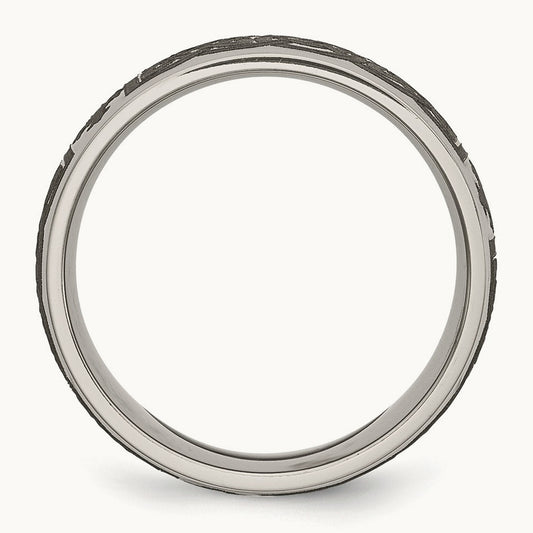 Polished Celtic Cross Laser Design Band — photo set