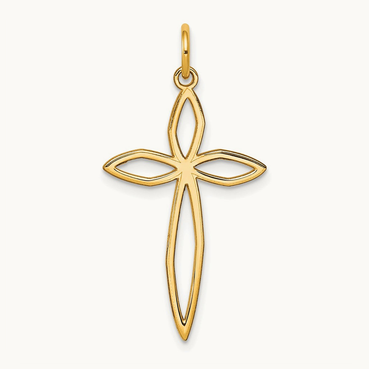 Laser Designed Passion Cross Pendant — 31mm