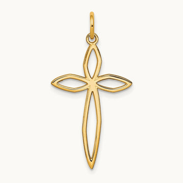 Laser Designed Passion Cross Pendant — 31mm