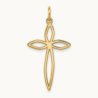 Laser Designed Passion Cross Pendant — 31mm