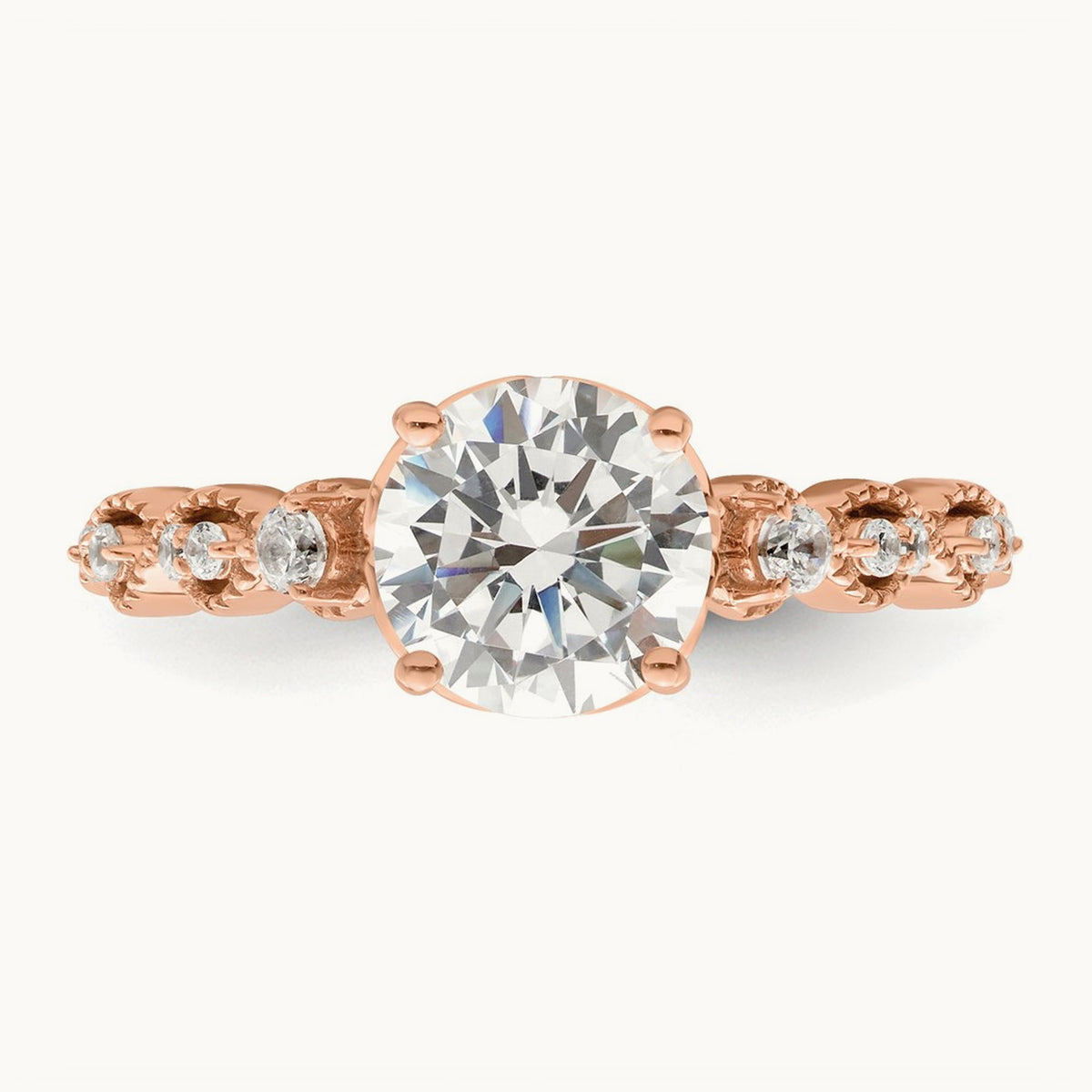 Round Semi-Mount Engagement Ring, 1.50 ct tw