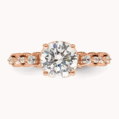 Round Semi-Mount Engagement Ring, 1.50 ct tw