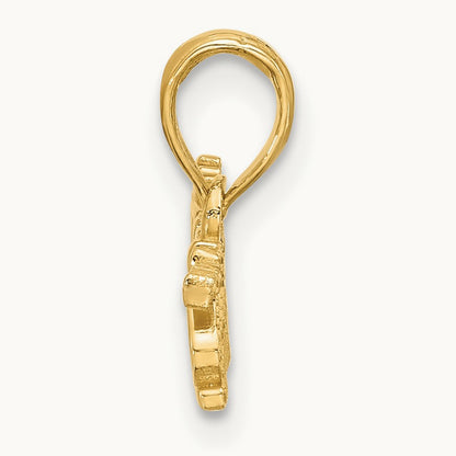 Polished PRINCESS Charm, 14K