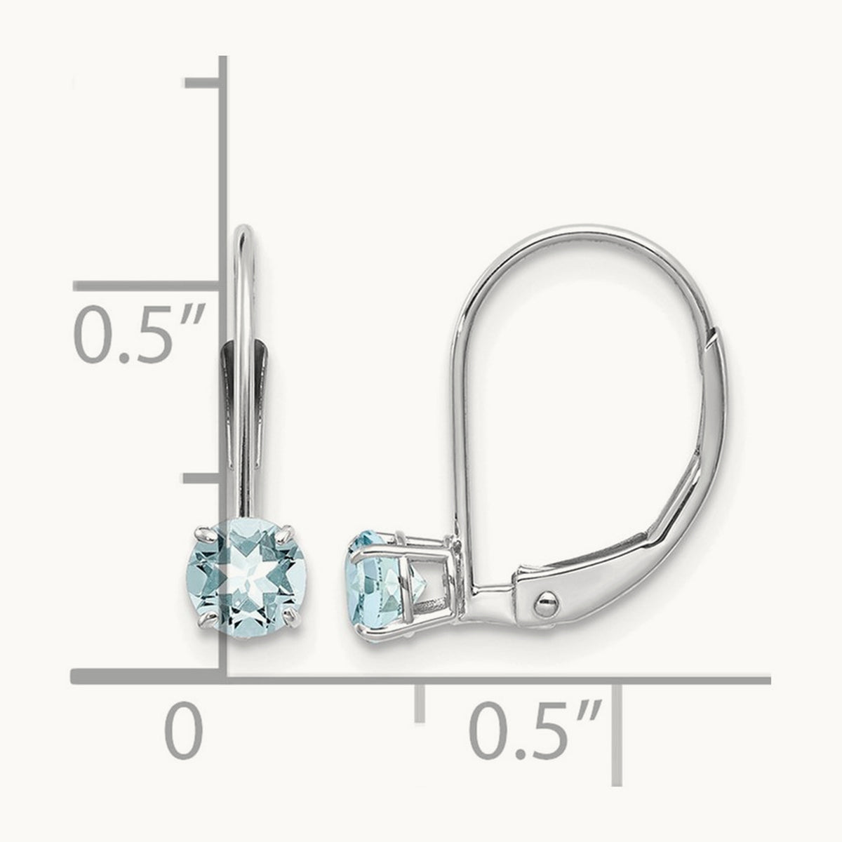 Aquamarine/March Earrings — photo set