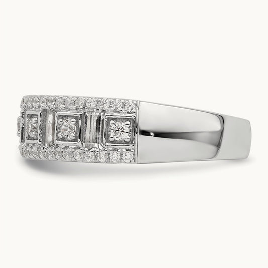 Complete Diamond Band, 14K White Gold