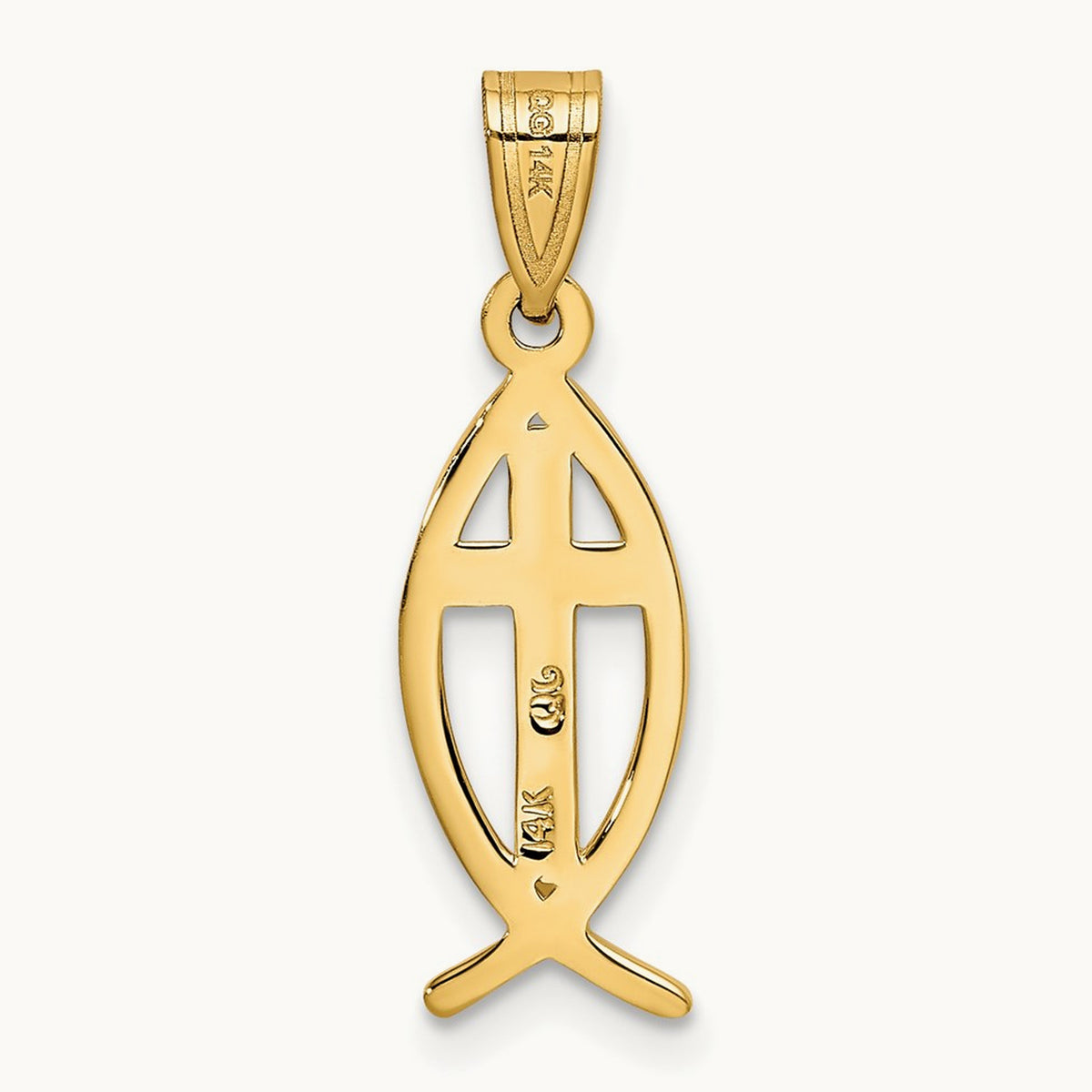 Ichthus Fish Pendant — 25mm