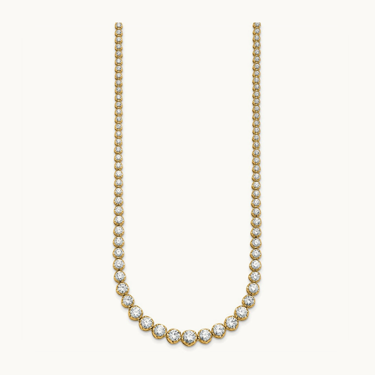 Graduated Tennis Necklace, 11.00 ct tw Lab-Grown Diamond