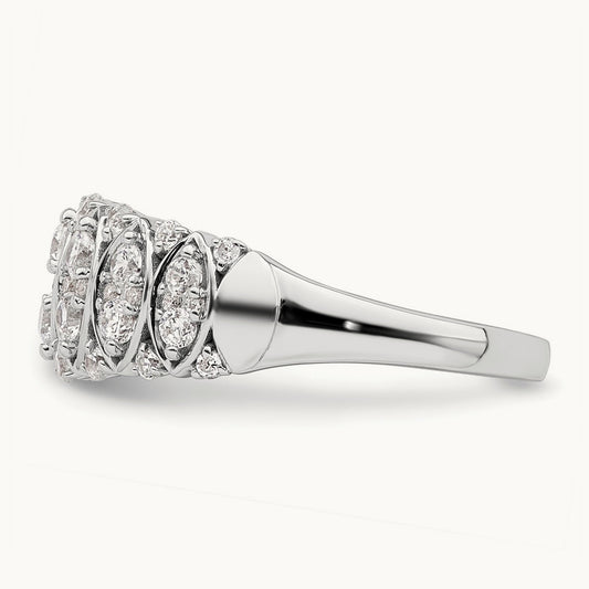 Complete Diamond Band, 14K White Gold