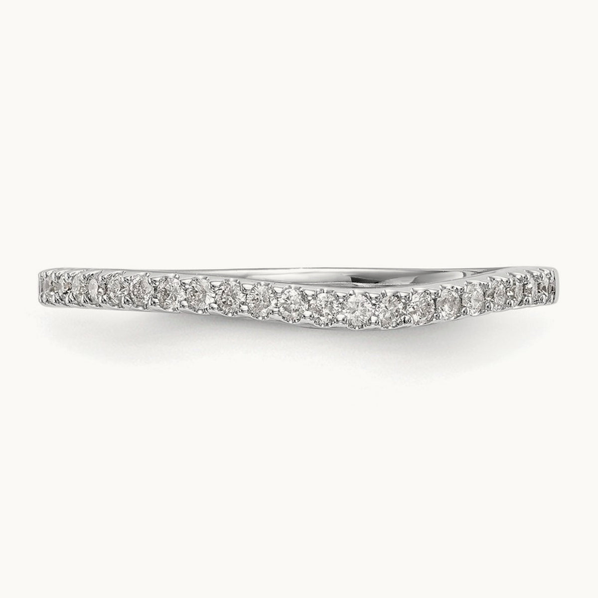 Diamond Wedding Band, 14K White Gold