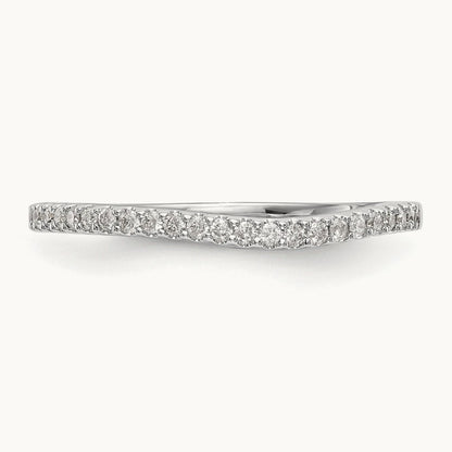 Diamond Wedding Band, 14K White Gold
