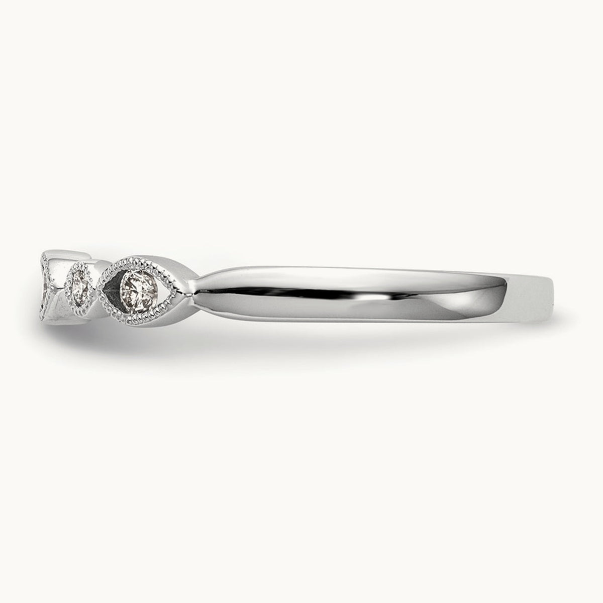 Diamond Band, 14K White Gold