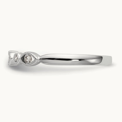 Diamond Band, 14K White Gold