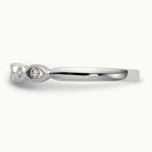 Diamond Band, 14K White Gold