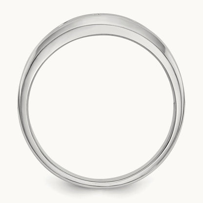 Diamond Men's Band, 14K White Gold