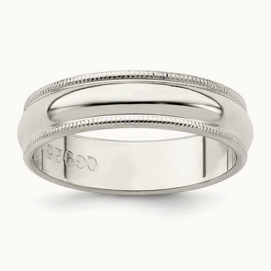 Half Round Milgrain Band — photo set
