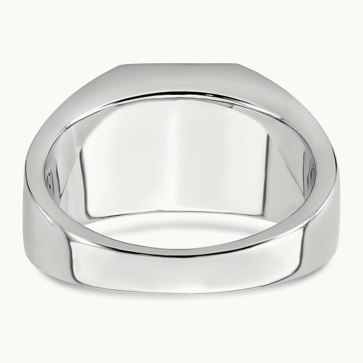 Onyx and Diamond Eagle Men's Ring — 14K White Gold