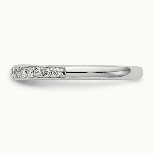 Diamond Wedding Band, 14K White Gold
