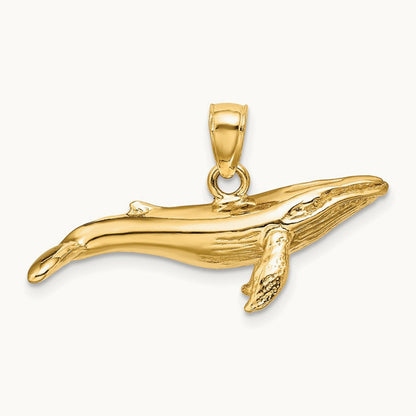 3-D Textured Underside Humpback Whale Charm — photo set