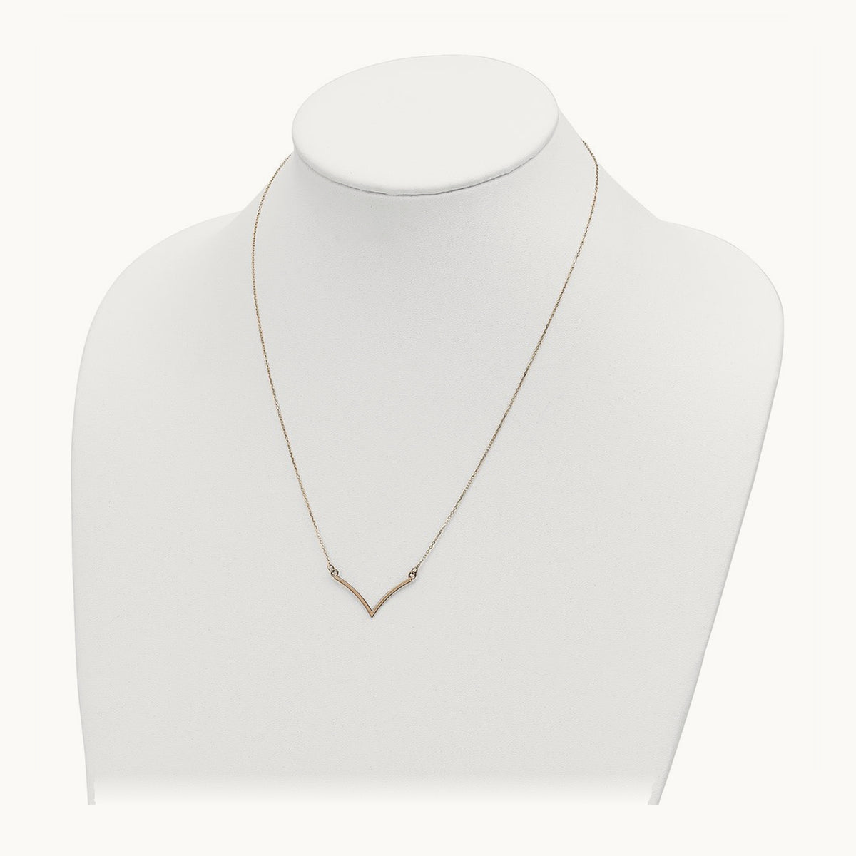 V Necklace — 14K Yellow Gold