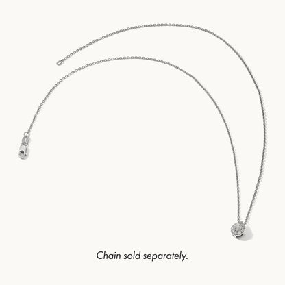 Pear Chain Slide Pendant, 0.25 ct tw Lab-Grown Diamond