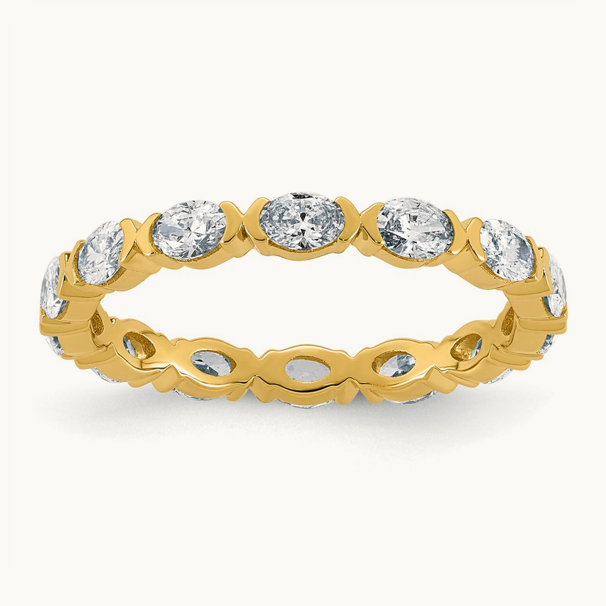 Oval Eternity Ring, 1.00 ct tw Lab-Grown Diamond