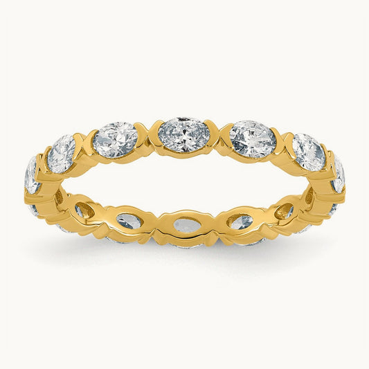 Oval Eternity Ring, 1.00 ct tw Lab-Grown Diamond
