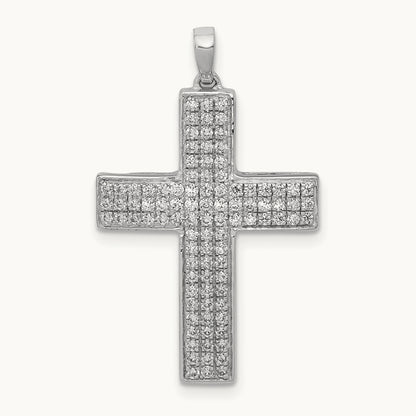 Latin Cross Pendant, 0.50-1.00 ct tw Lab-Grown Diamond