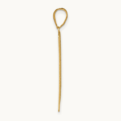 The World Tarot Card Pendant, 14K Yellow Gold
