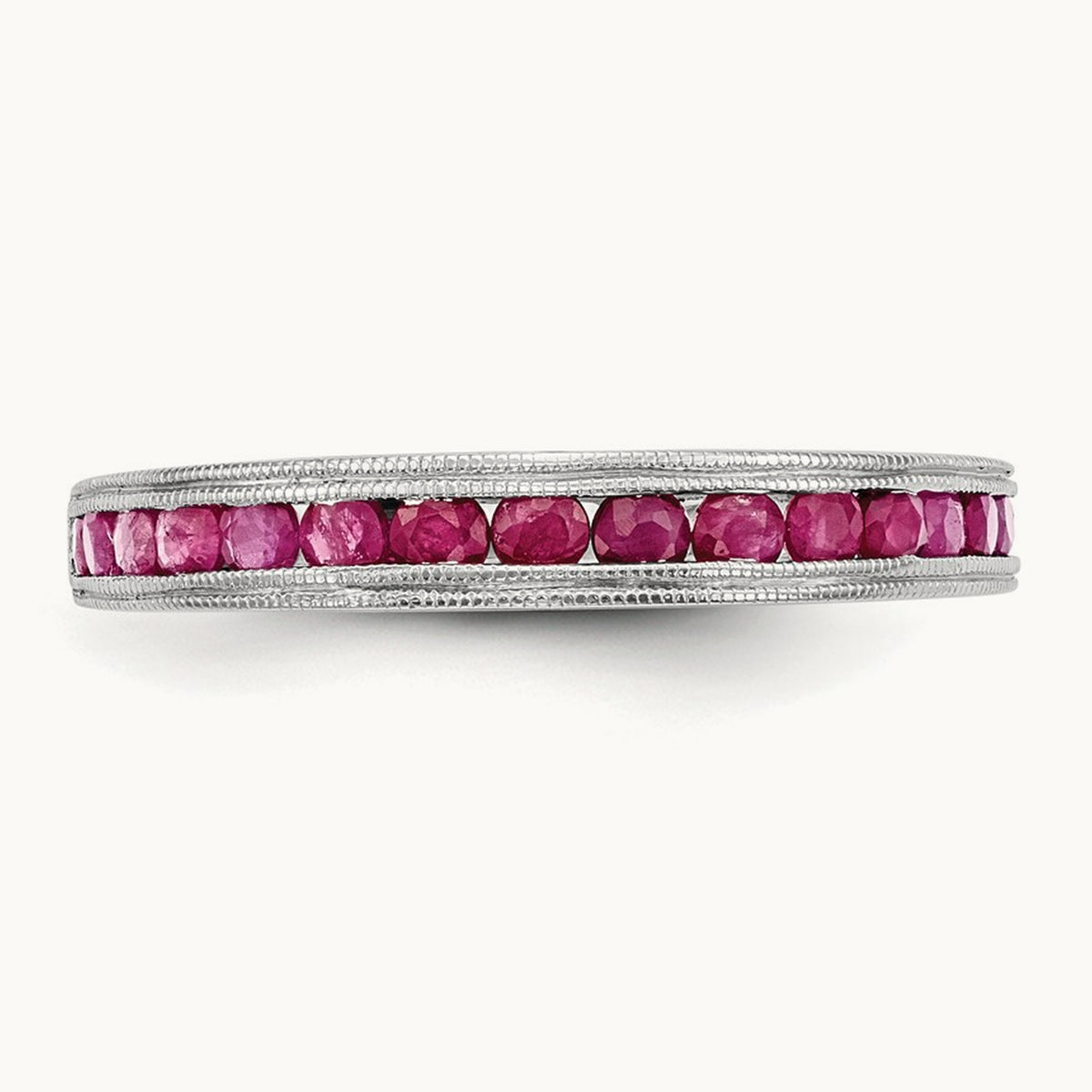 Ruby Band — 14K White Gold, 7