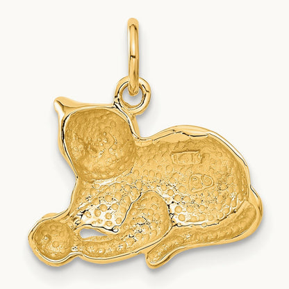 Cat Charm, 14K