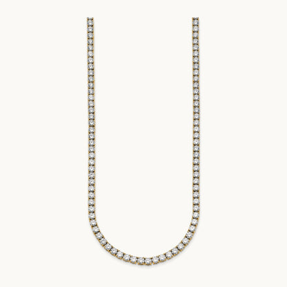 Straight Tennis Necklace, 18-24 ct Lab-Grown Diamond