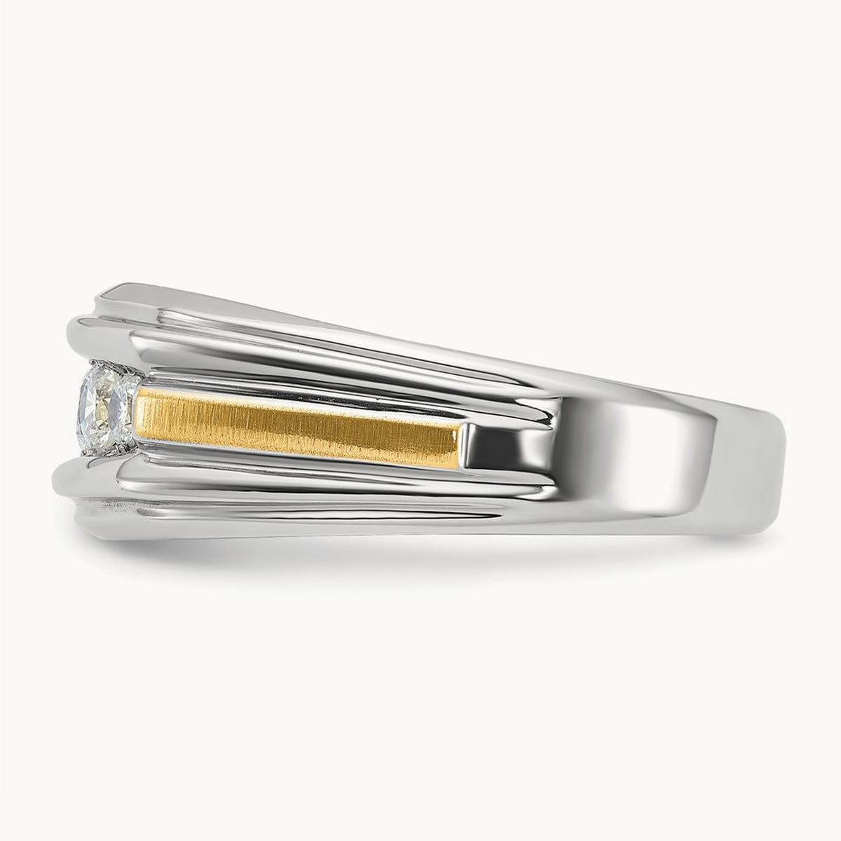 5 Stone Men's Ring, 0.50 ct tw Lab-Grown Diamond