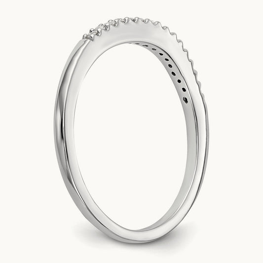 Set of 2 Diamond Bands, 14K White Gold
